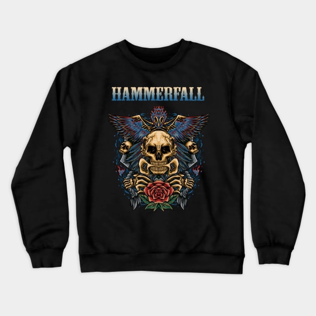 HAMMERFALL BAND Crewneck Sweatshirt by Bronze Archer